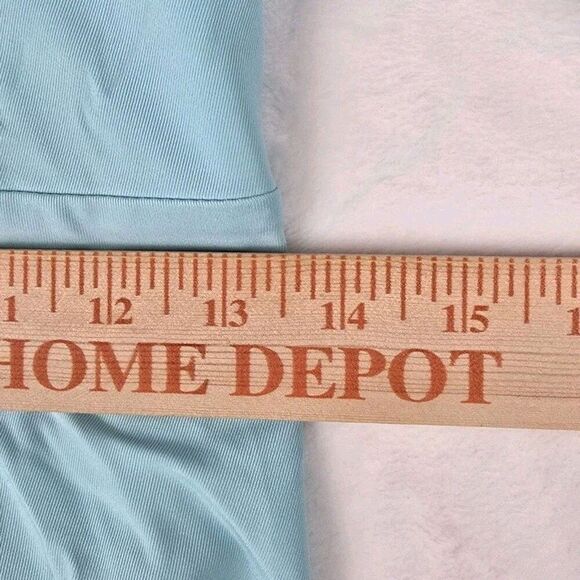 Dokotoo Aqua Blue Flutter Sleeve Midi Dress Women Size L V-Neck Fit & Flare - Picture 6 of 10